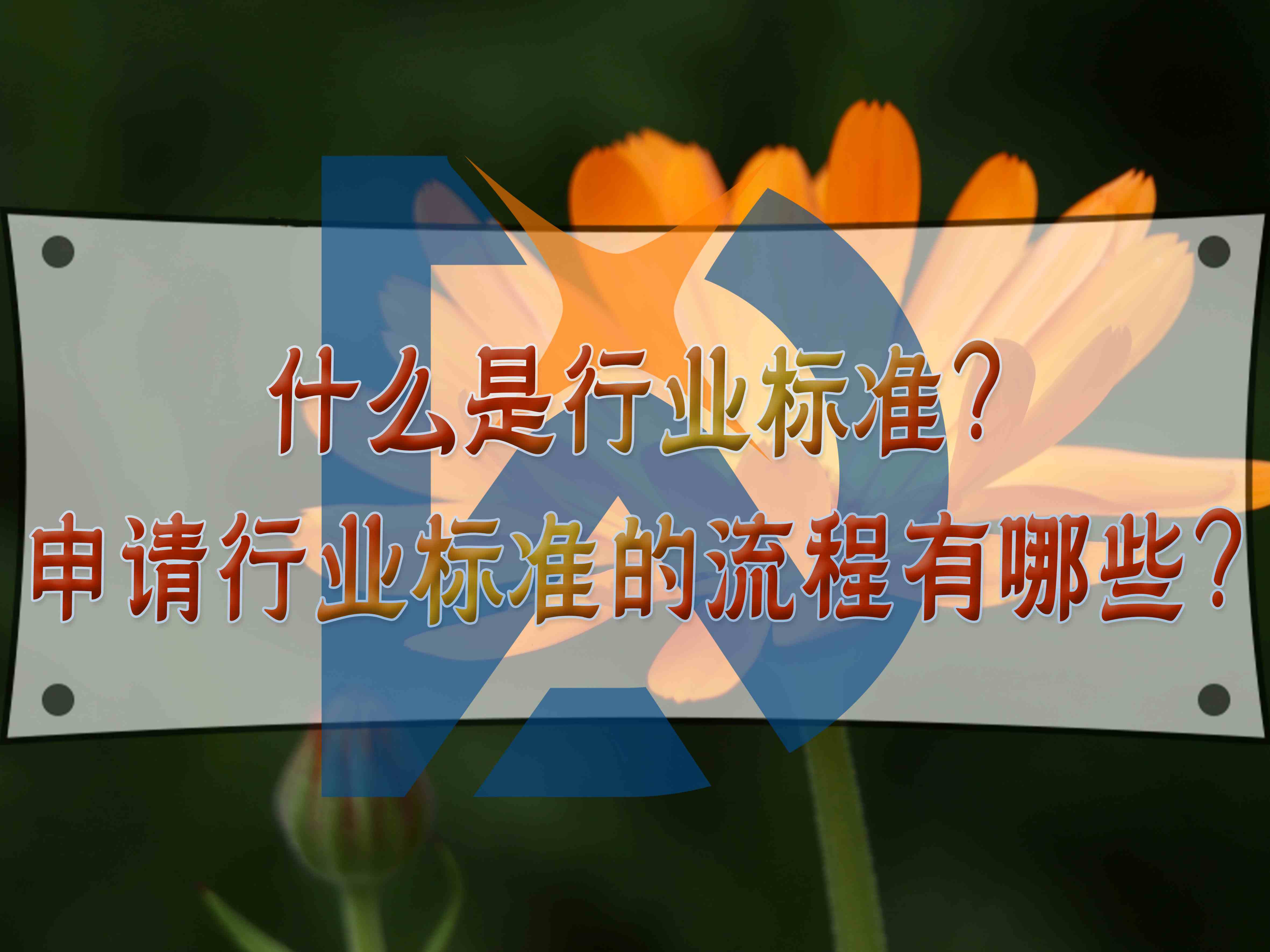 什么是行業(yè)標(biāo)準(zhǔn)？申請(qǐng)行業(yè)標(biāo)準(zhǔn)的流程有哪些？