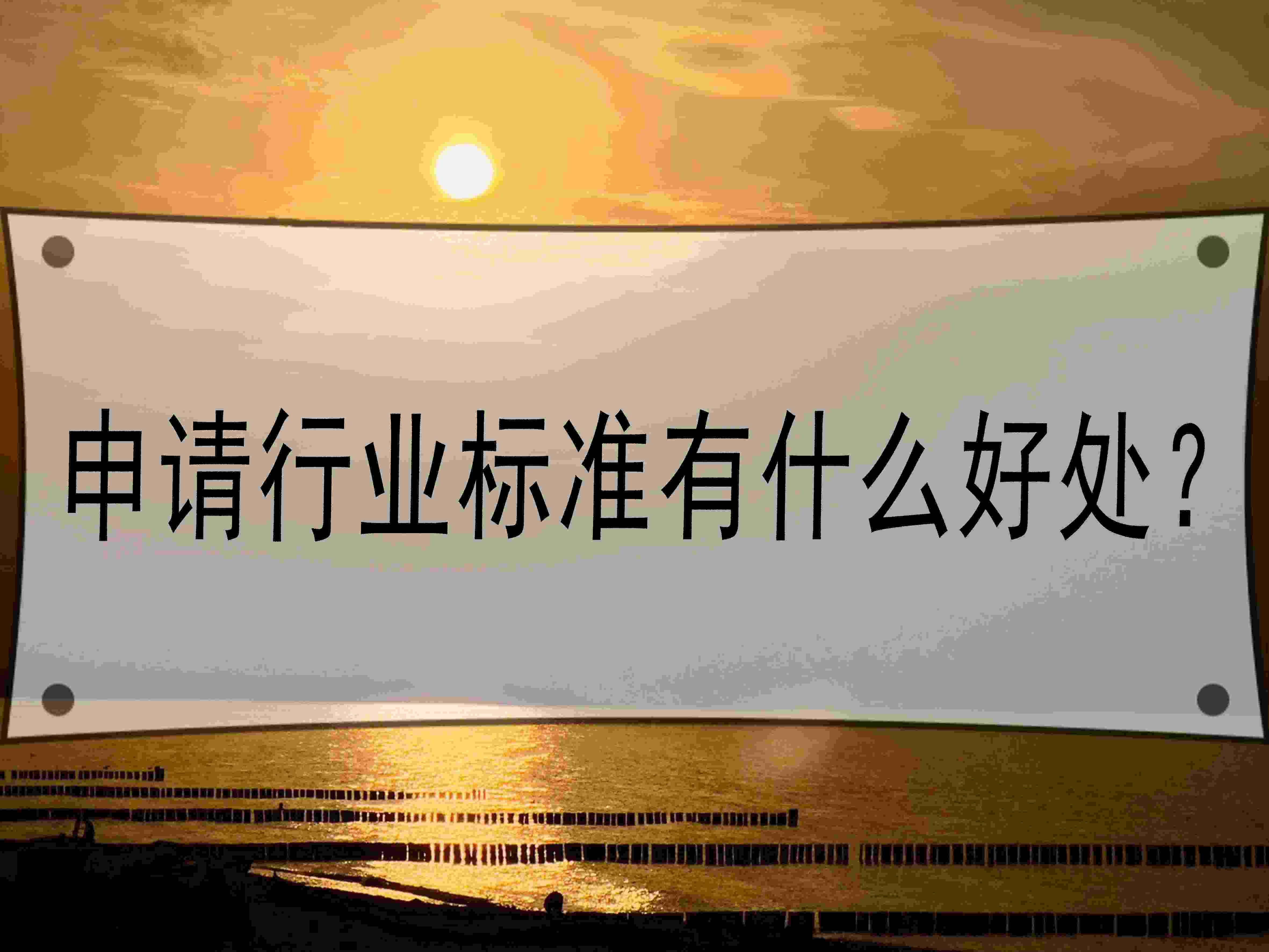 申請(qǐng)行業(yè)標(biāo)準(zhǔn)有什么好處？